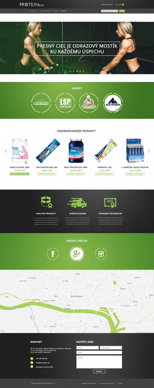 Portfólio | E-shop - Proteinbar